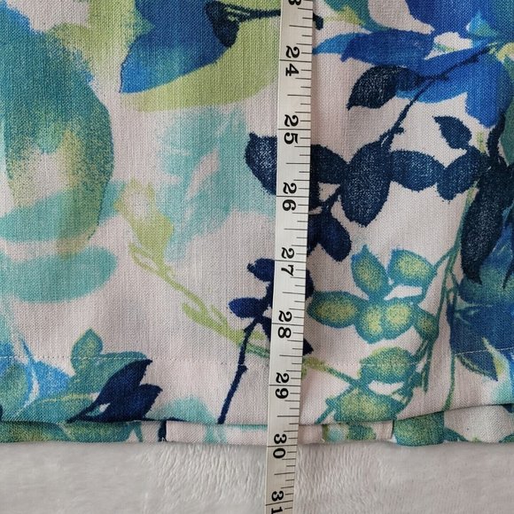 Drapers & Damons Women's 2 XL Button Front Shirt 3/4 Sleeve Abstract Foliage - Picture 6 of 12